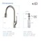 Kibi Cedar Single Handle Pull Down Kitchen Sink Faucet with Soap Dispenser C-KKF2010BN-KSD101BN - alternate 6
